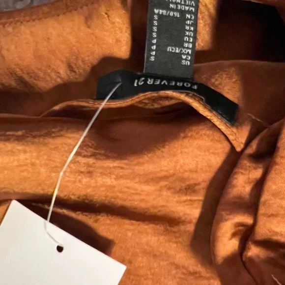 Forever 21 One-Shoulder Copper Dress - Picture 5 of 5